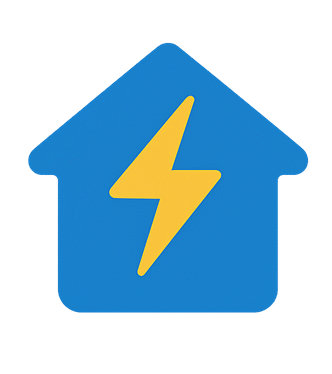 Modern Energy House Logo for HomeZapTech – Innovative smart home and tech solutions