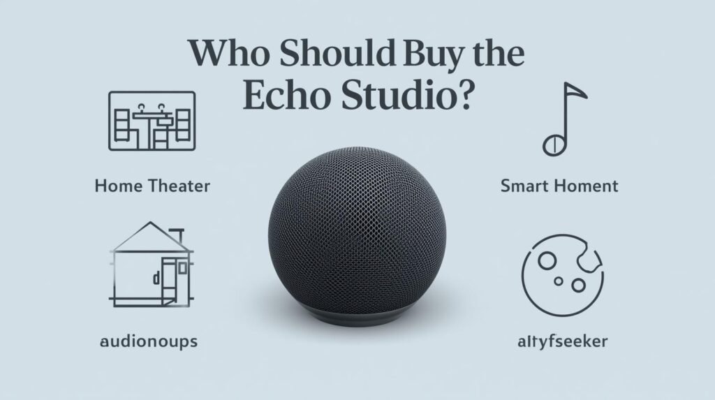 Who should buy Alexa Echo Studio – home theater Who should buy Alexa Echo Studio – home theater, audiophiles, smart home users”