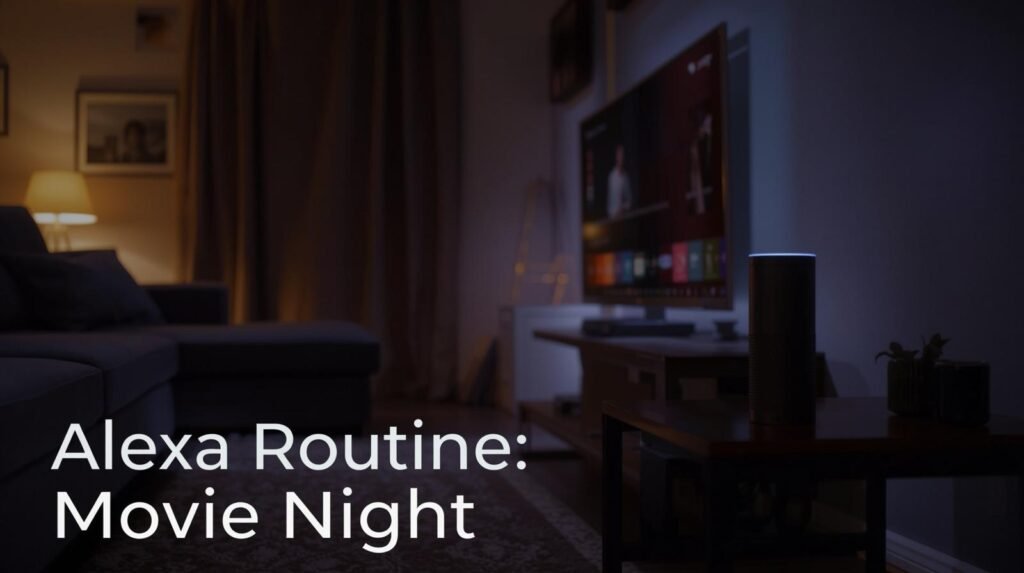 ho Studio smart speaker ho Studio smart speaker – movie night routine with lights and Fire TV”