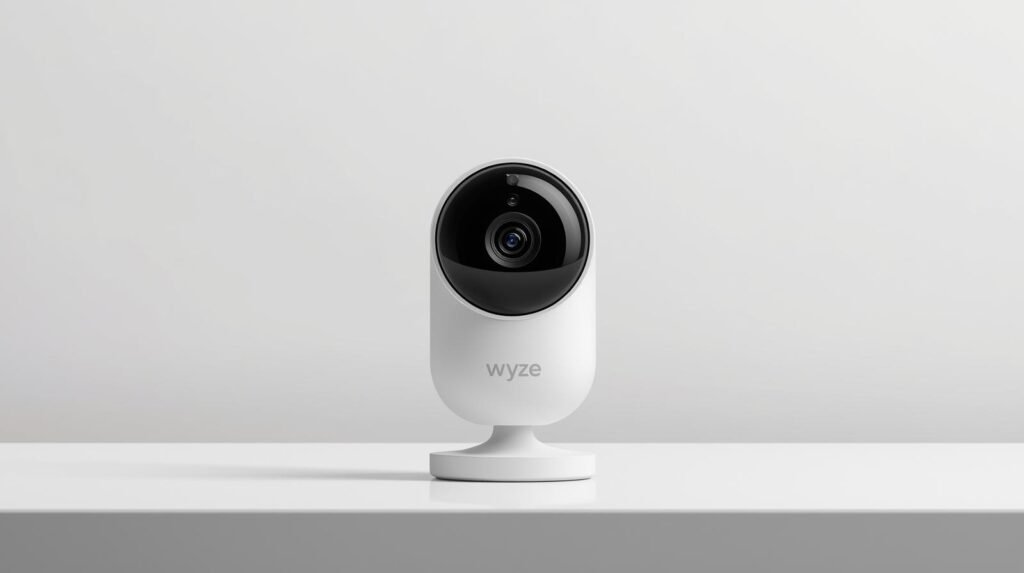 Wyze Cam v4 indoor security camera close up Wyze Cam v4 Review 2026 - Budget Smart Camera.
