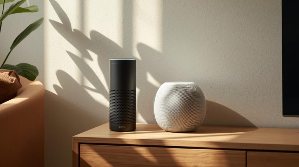 Echo Studio vs Apple HomePod smart speaker comparison 2026