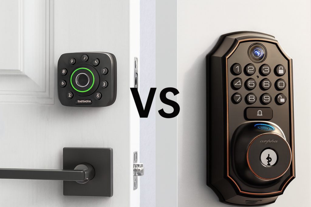 ULTRALOQ vs smart lock with camera side by side comparison ULTRALOQ vs smart lock with camera side by side comparison