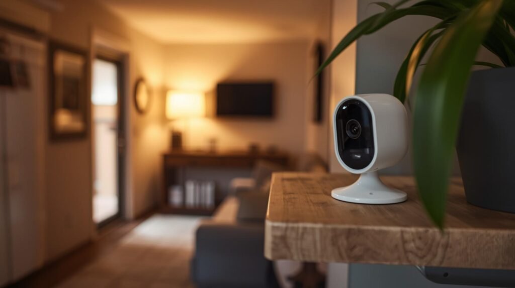 Wyze Cam v4 protecting apartment living room Wyze Cam v4 protecting apartment living room