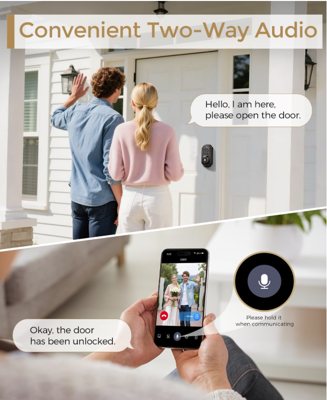 Convenient Two - Way Audio Convenient Two - Way Audio