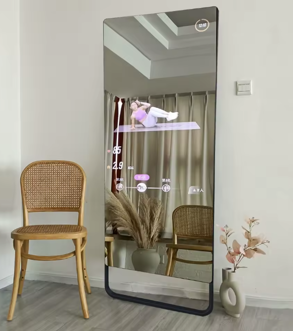 Smart Fitness Mirror Review - Testing AI Squat Tracking